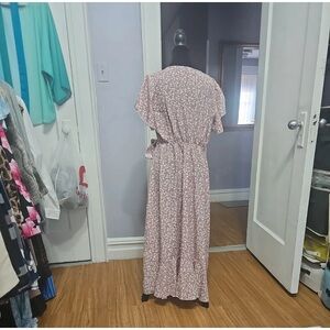 Floral Pink Maxi Dress